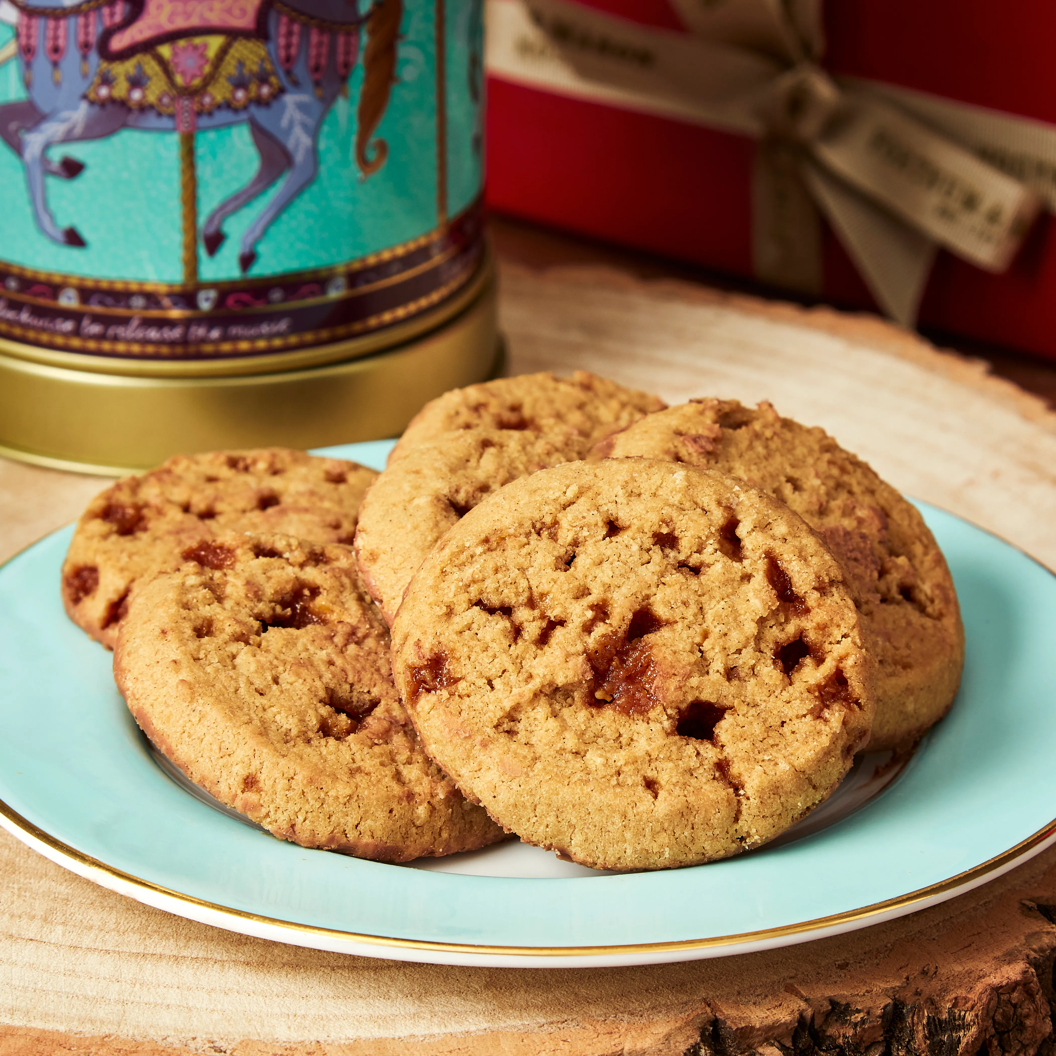 Mini Merry Go Round Musical Biscuit Tin, 150g 3 Mini Merry Go Round Musical Biscuit Tin, 150g