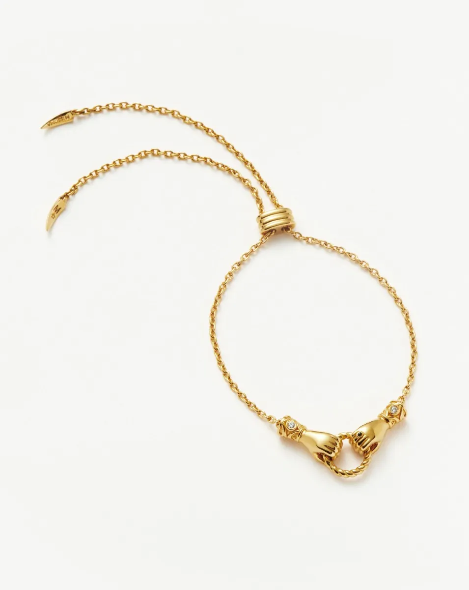 Missoma Harris Reed in Good Hands Slider Bracelet, Gold 4 Missoma Harris Reed in Good Hands Slider Bracelet, Gold
