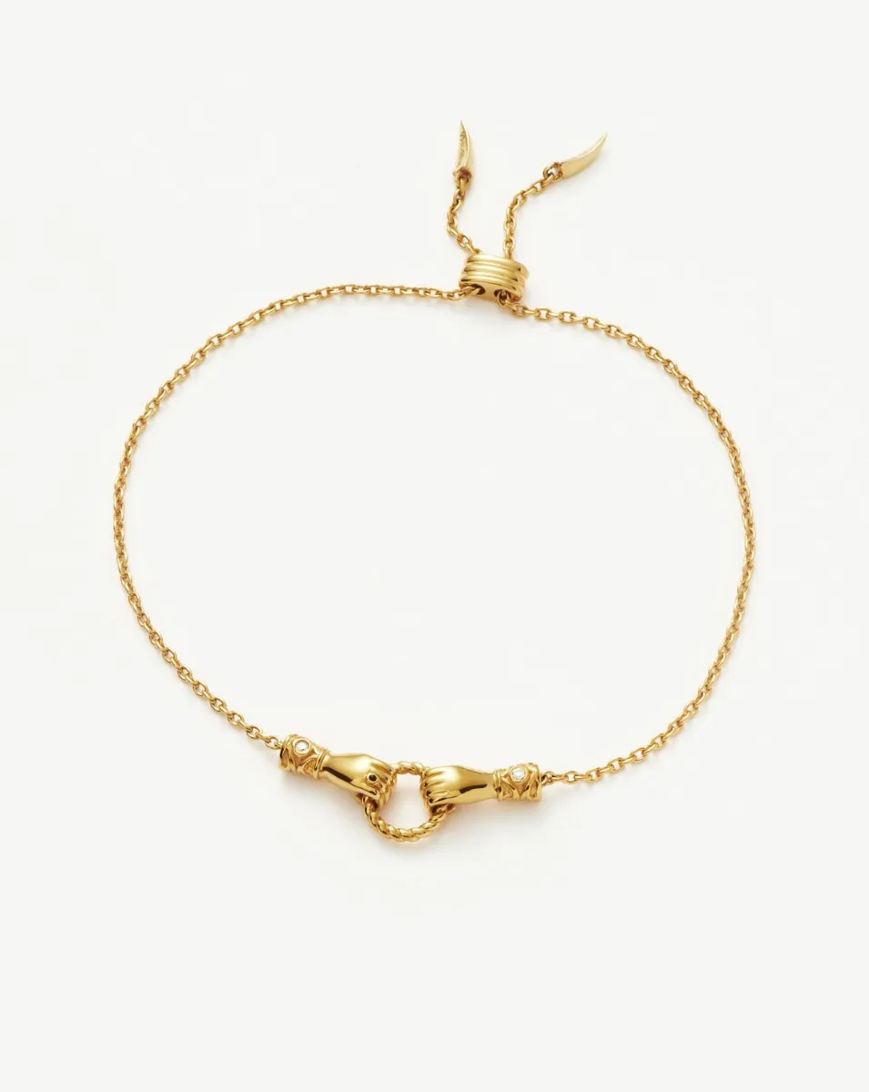 Missoma Harris Reed in Good Hands Slider Bracelet, Gold 5 Missoma Harris Reed in Good Hands Slider Bracelet, Gold