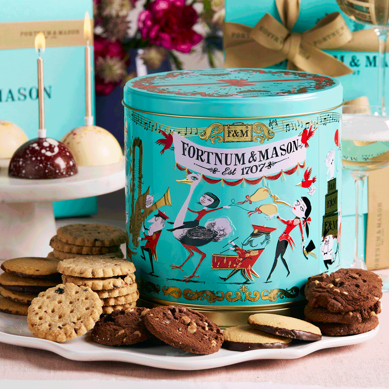 Musical Birthday Biscuit Tin, 475g