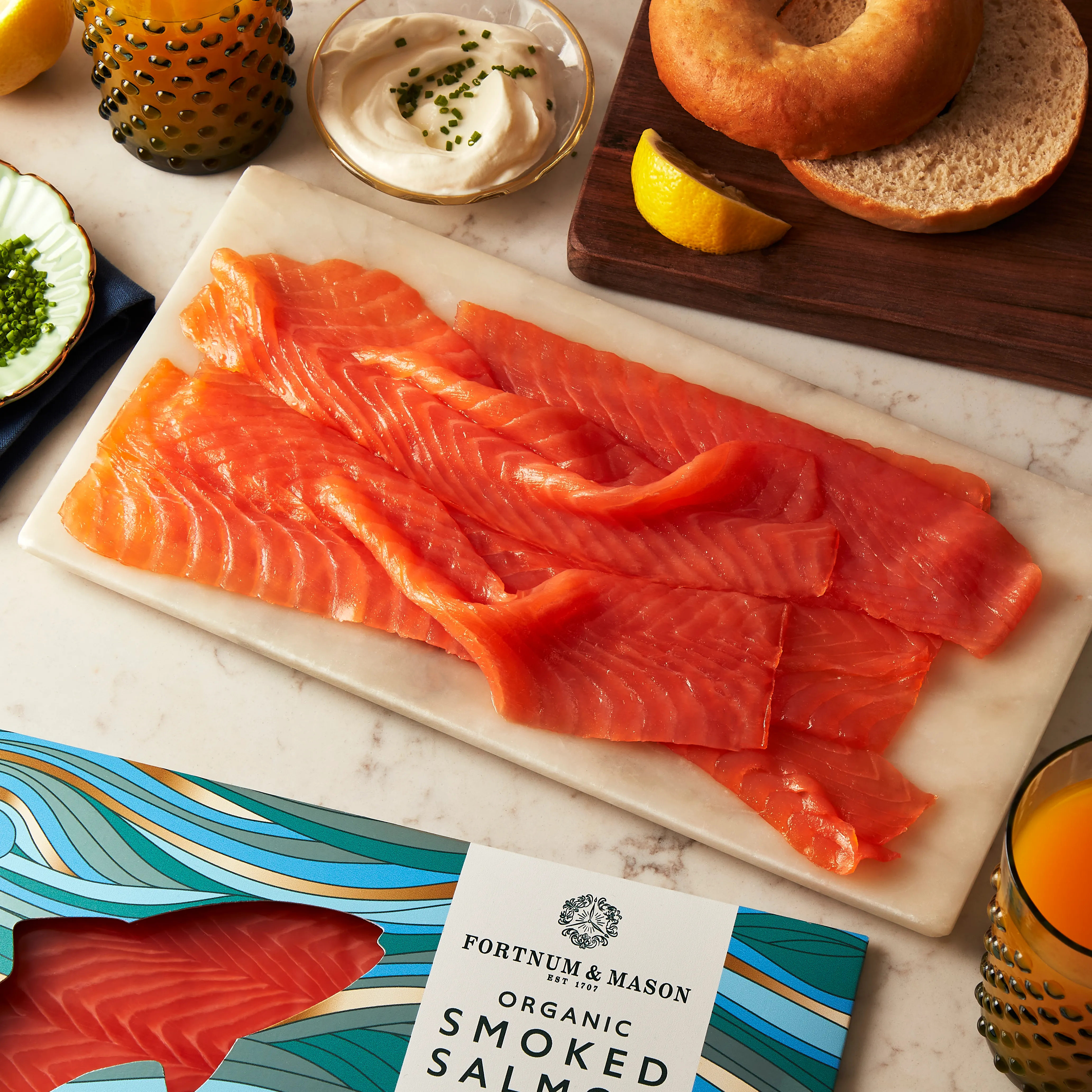Organic Smoked Salmon Long Slice, 200g