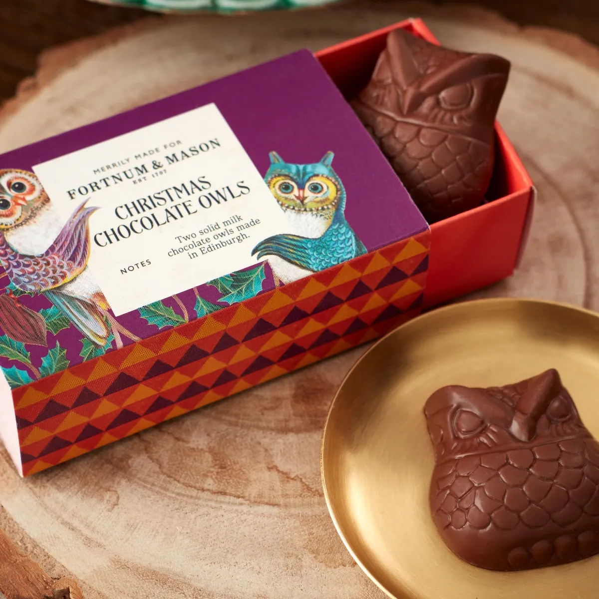 Christmas Chocolate Owls, 42g 3 Christmas Chocolate Owls, 42g