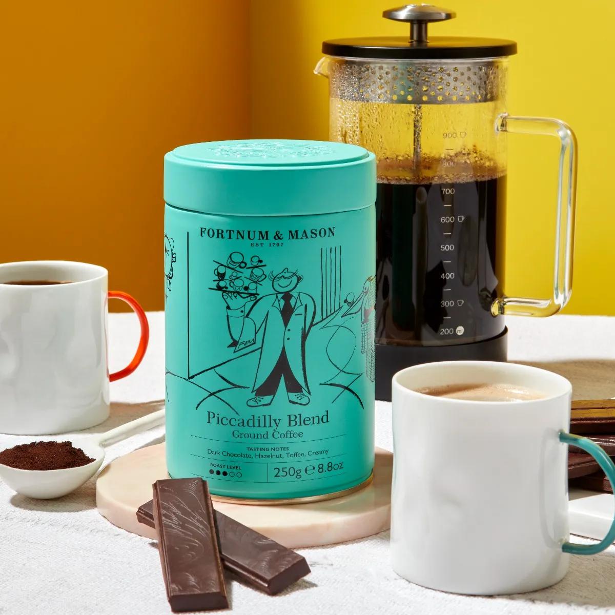 Piccadilly Blend Ground Coffee Tin, 250g