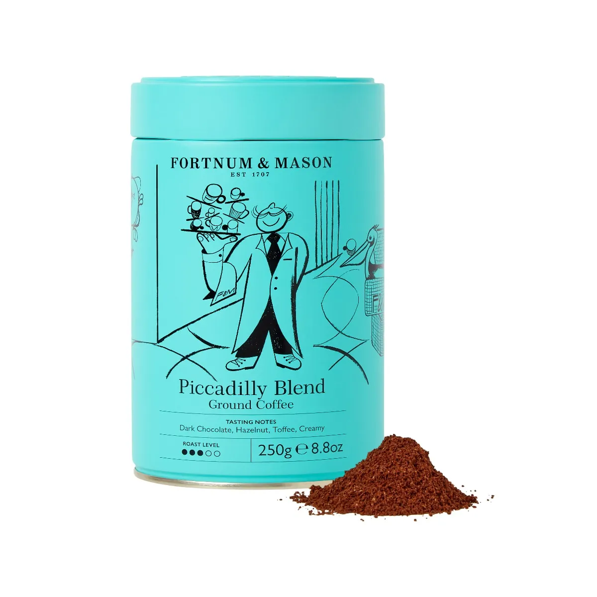 Piccadilly Blend Ground Coffee Tin, 250g 6 Piccadilly Blend Ground Coffee Tin, 250g