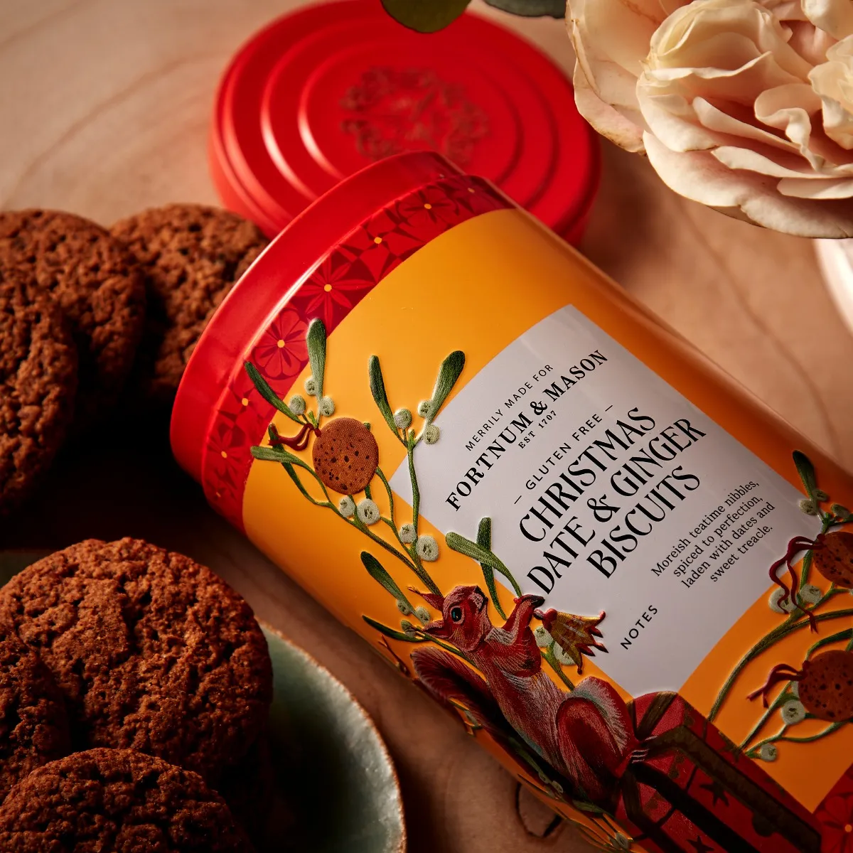 Piccadilly Christmas Date & Ginger Gluten-Free & Vegan Biscuits