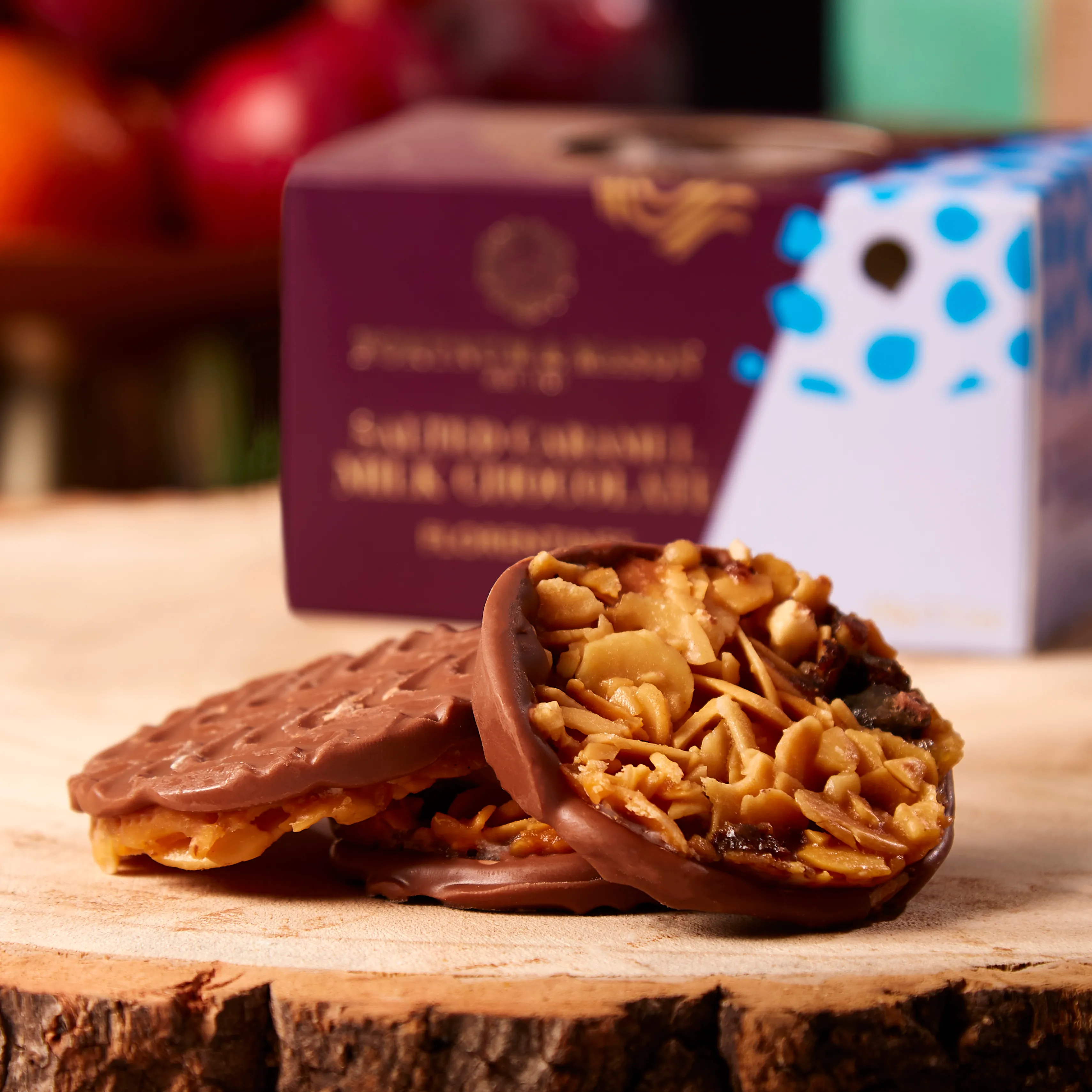 Salted Caramel Milk Chocolate Florentines, 150g