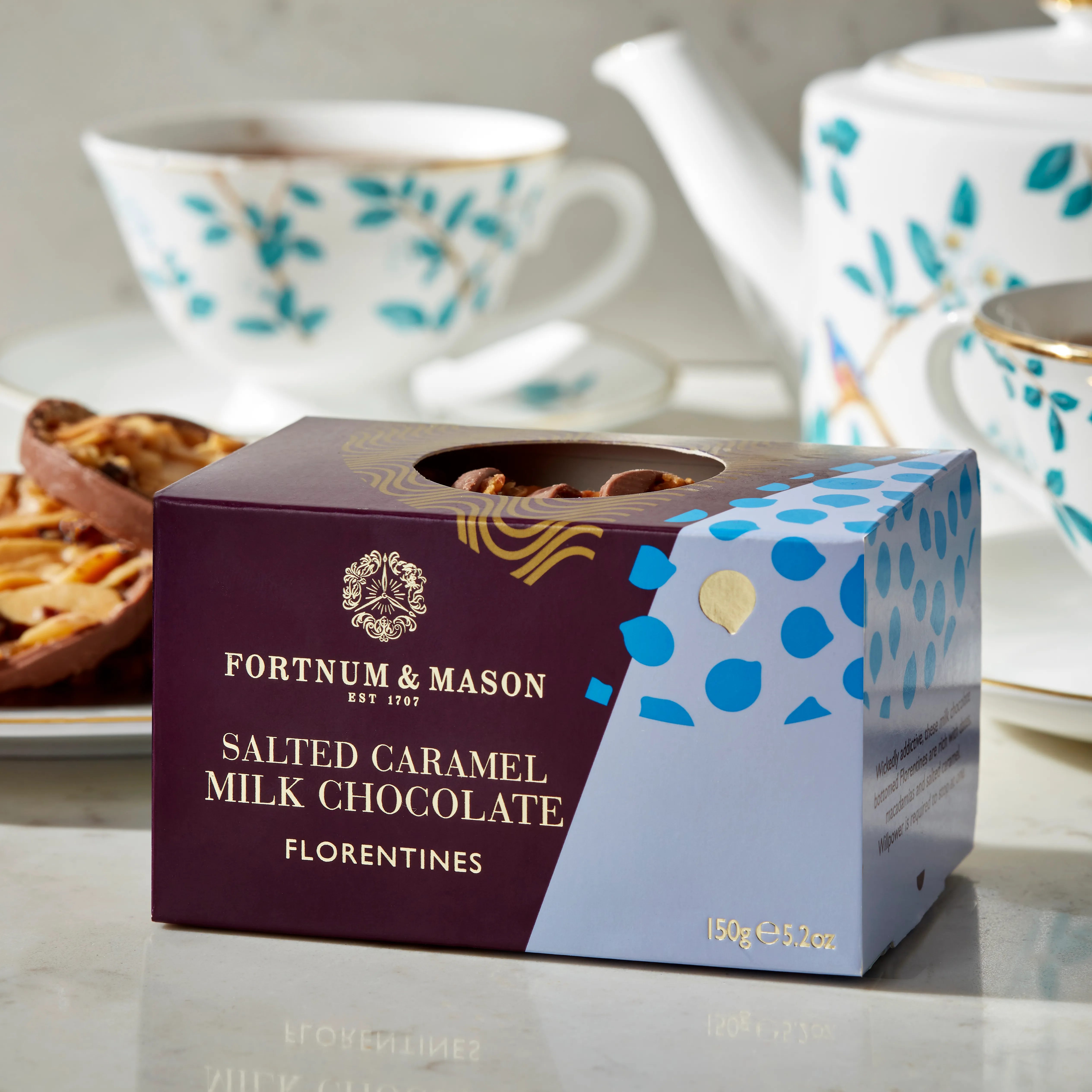 Salted Caramel Milk Chocolate Florentines, 150g 4 Salted Caramel Milk Chocolate Florentines, 150g