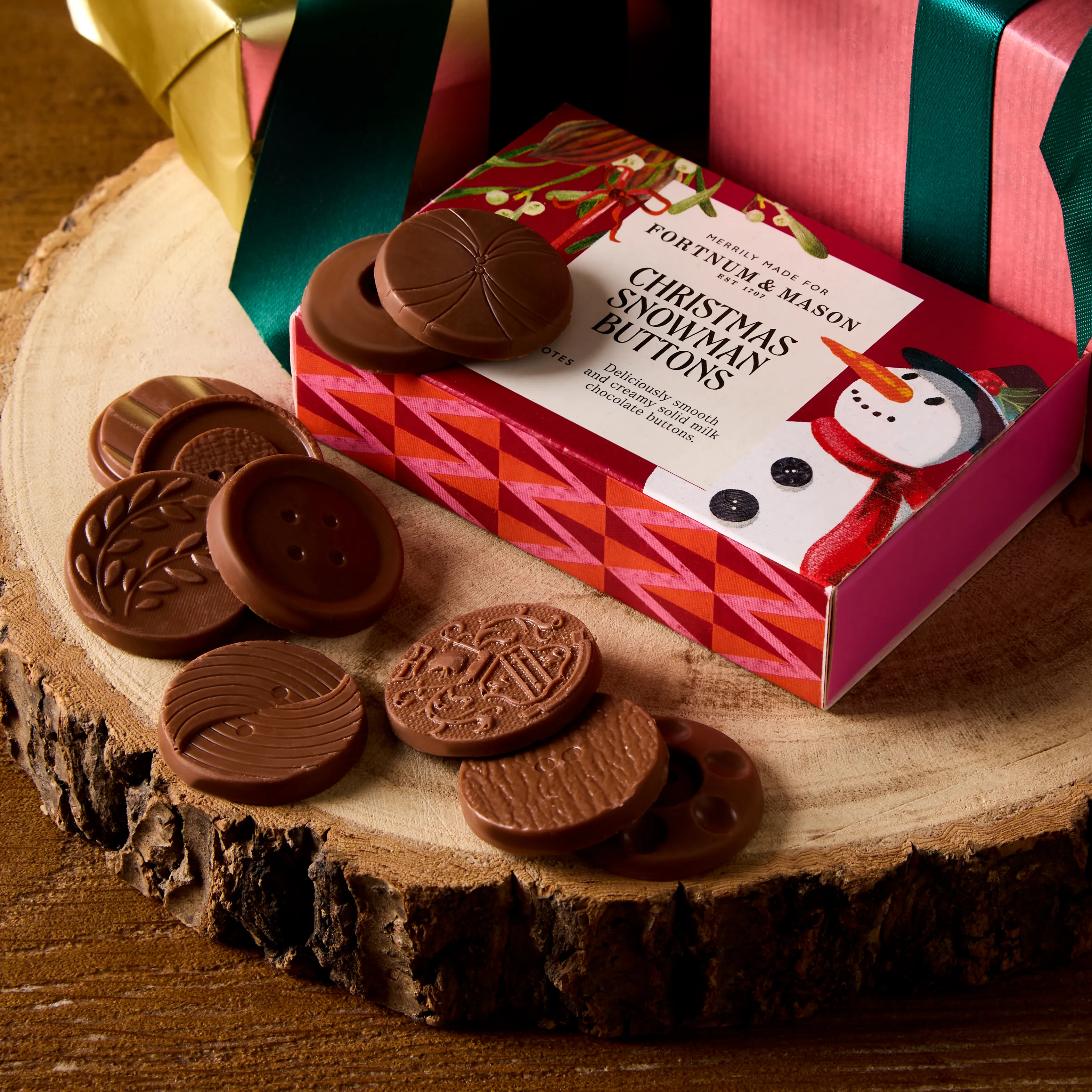 Christmas Snowman Buttons, 80g