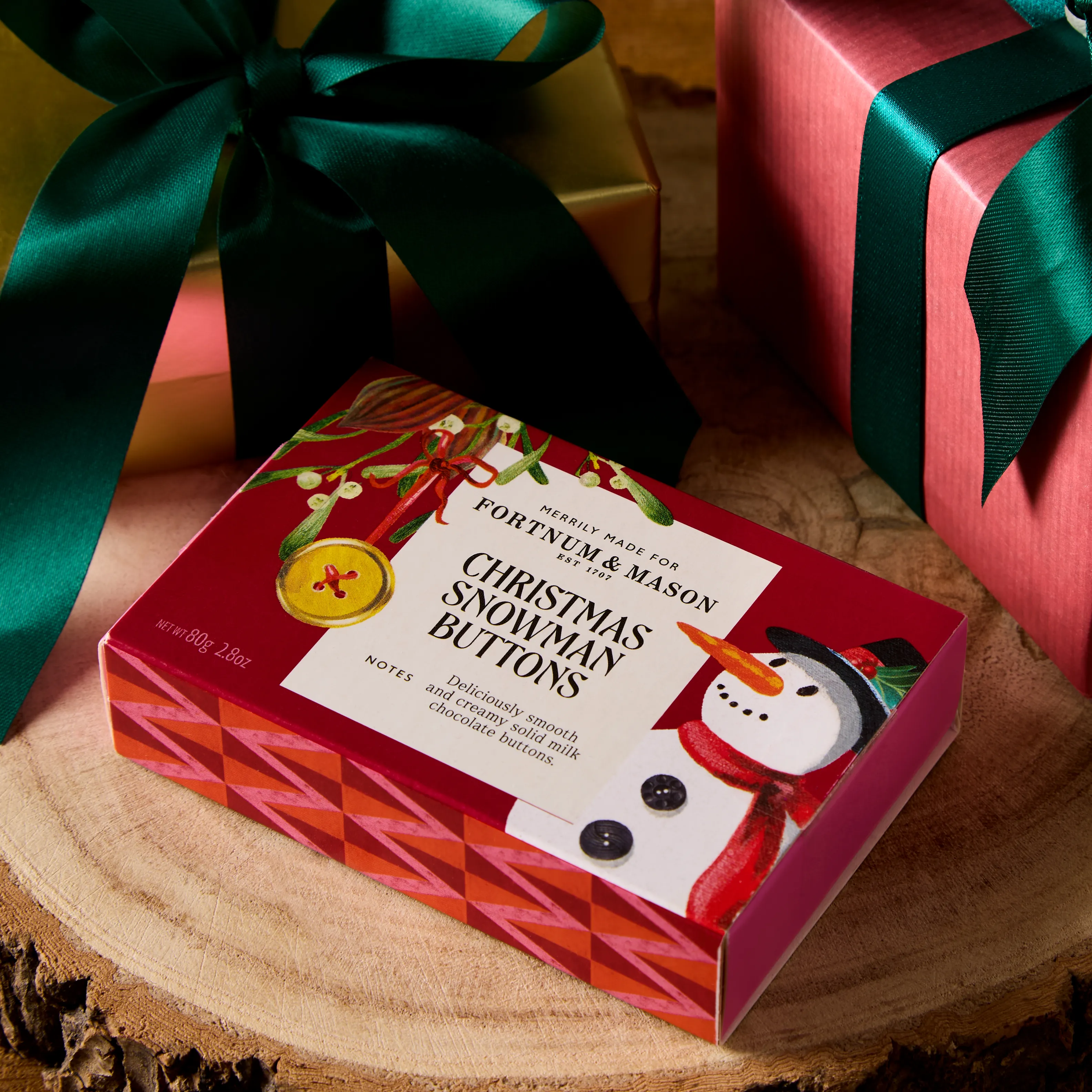 Christmas Snowman Buttons, 80g