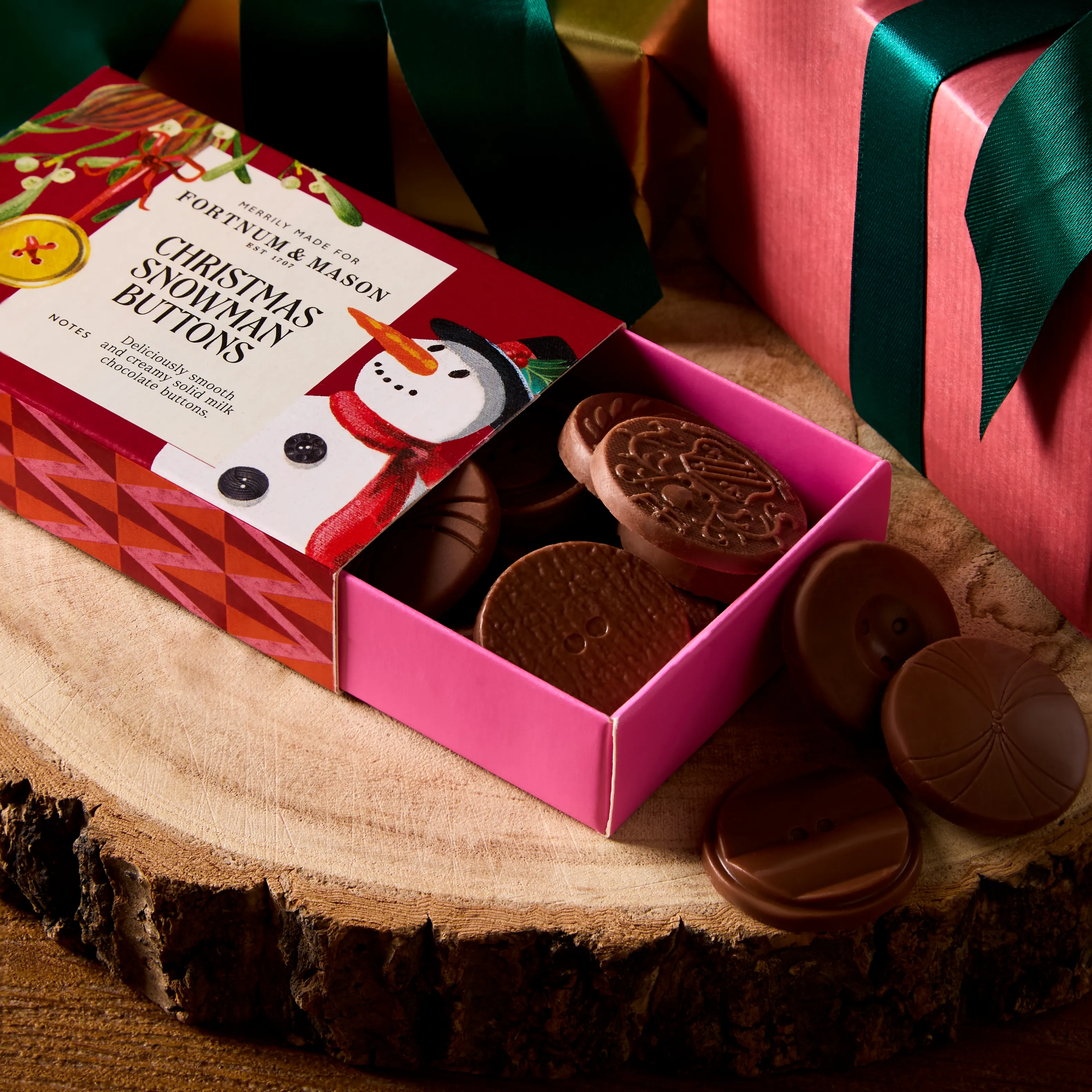 Christmas Snowman Buttons, 80g 3 Christmas Snowman Buttons, 80g