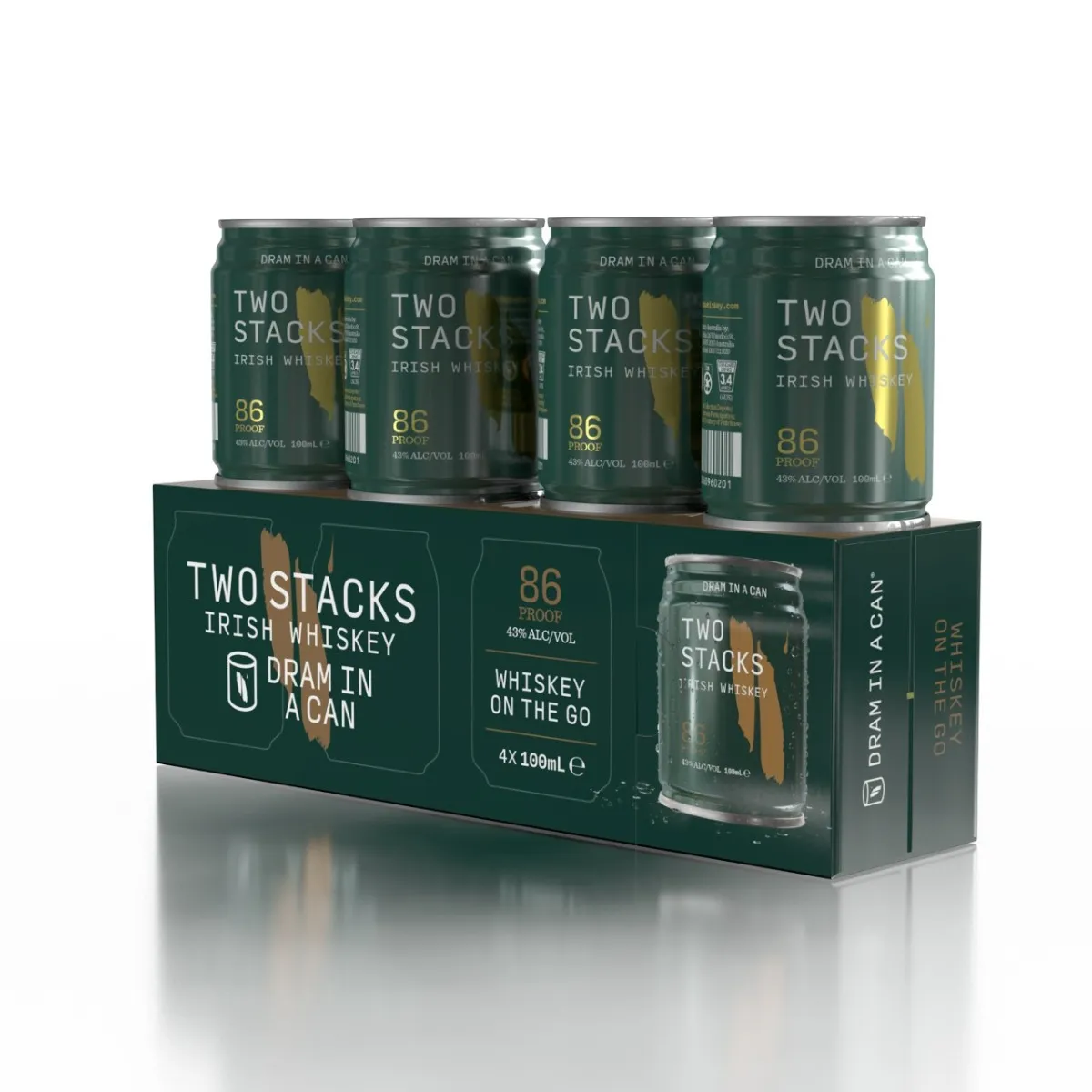 Two Stacks Signature Blend Whiskey Multi-Pack, 4 x 100ml