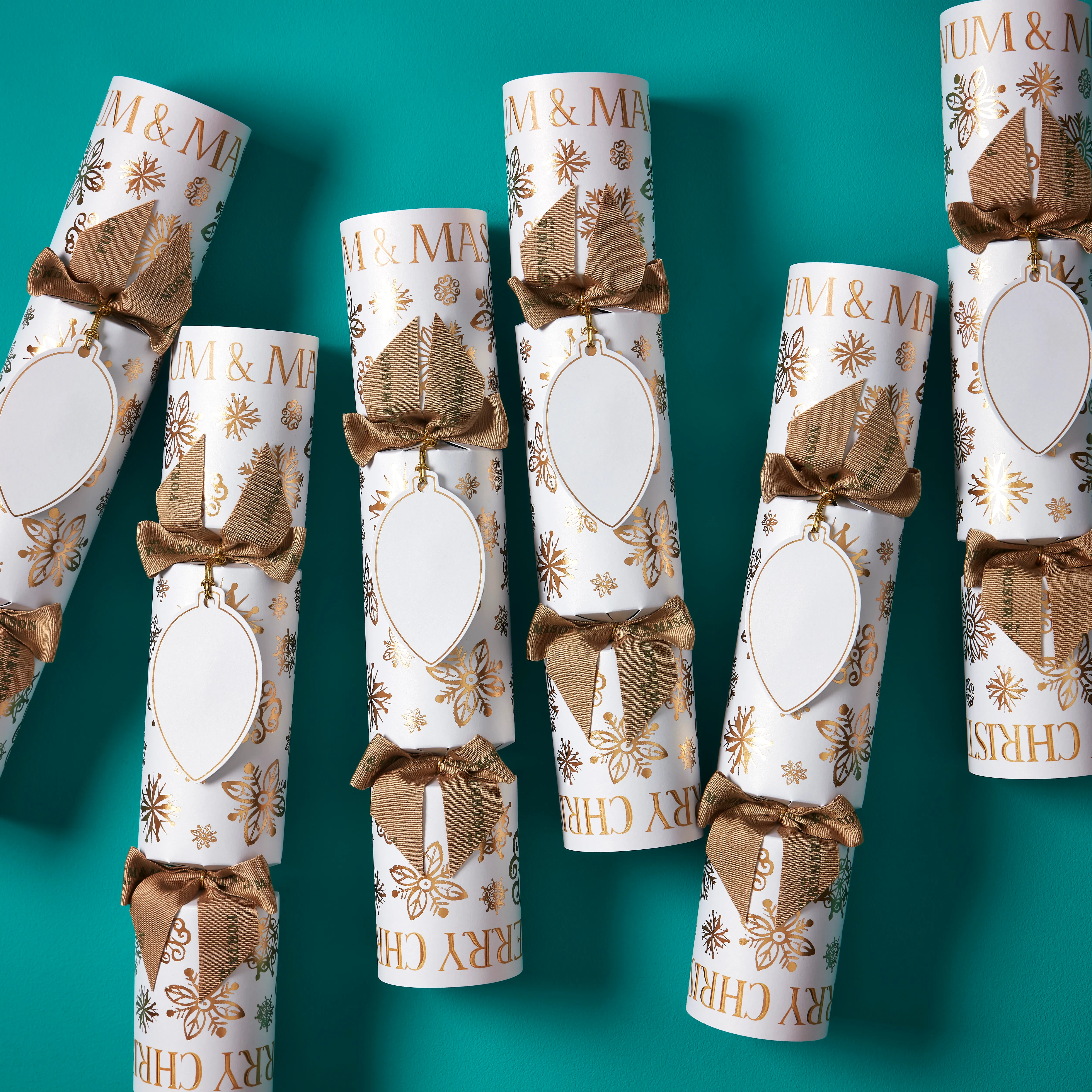 White Christmas Crackers 3 White Christmas Crackers