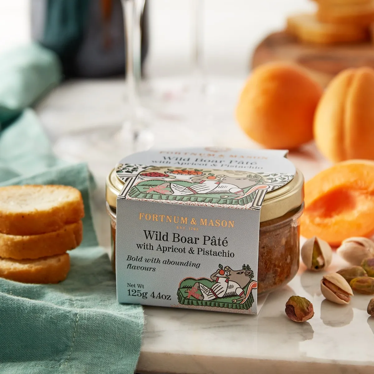 Wild Boar Pâté with Apricot & Pistachio, 125g