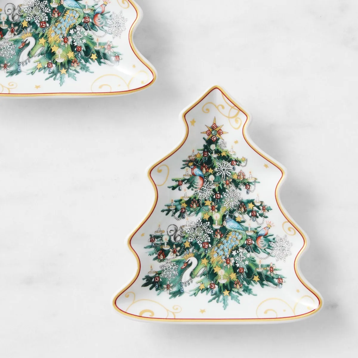 Williams Sonoma ‘Twas Figural Tree Appetiser Plate