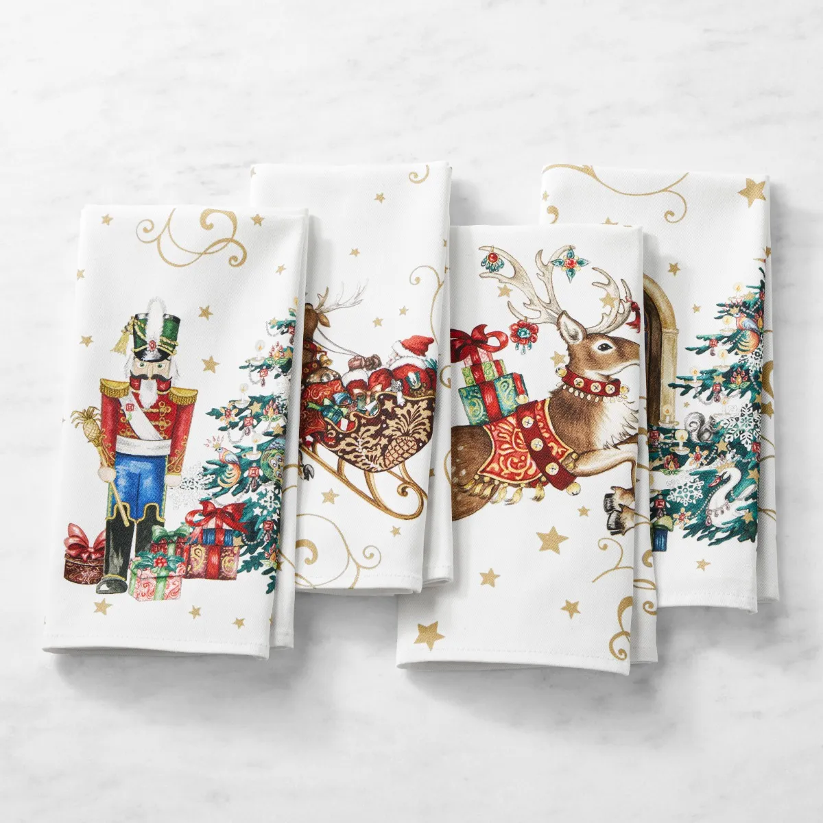 Williams Sonoma ‘Twas Napkins, Set of 4
