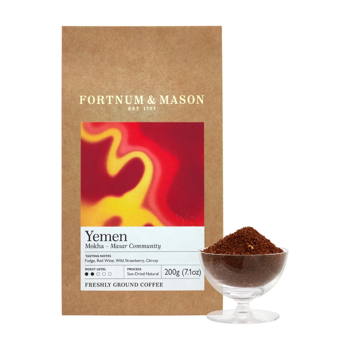Yemen Mokha Masar Ground Coffee, 200g 3 Yemen Mokha Masar Ground Coffee, 200g