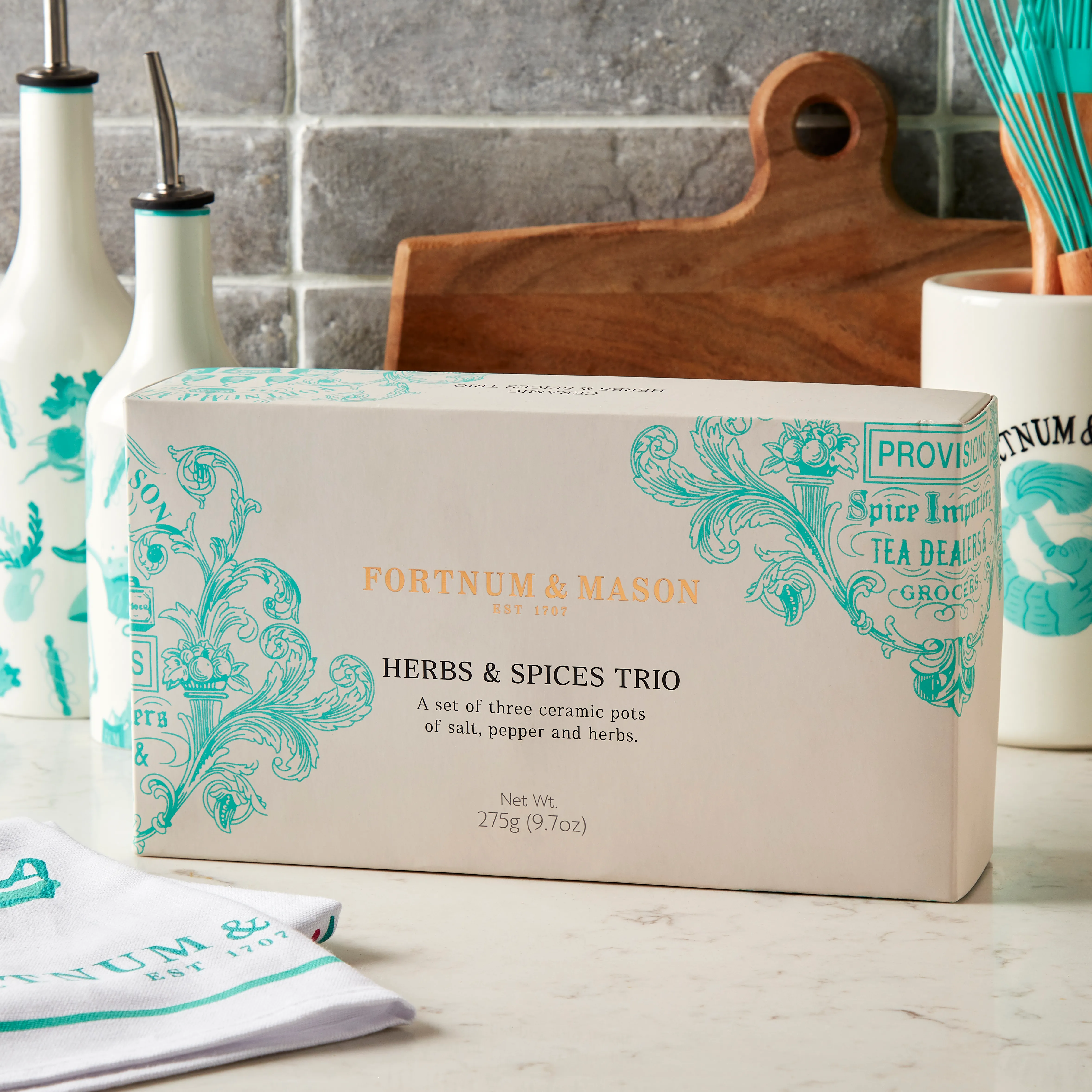 Ceramic Herb & Spice Gift Set, 275g