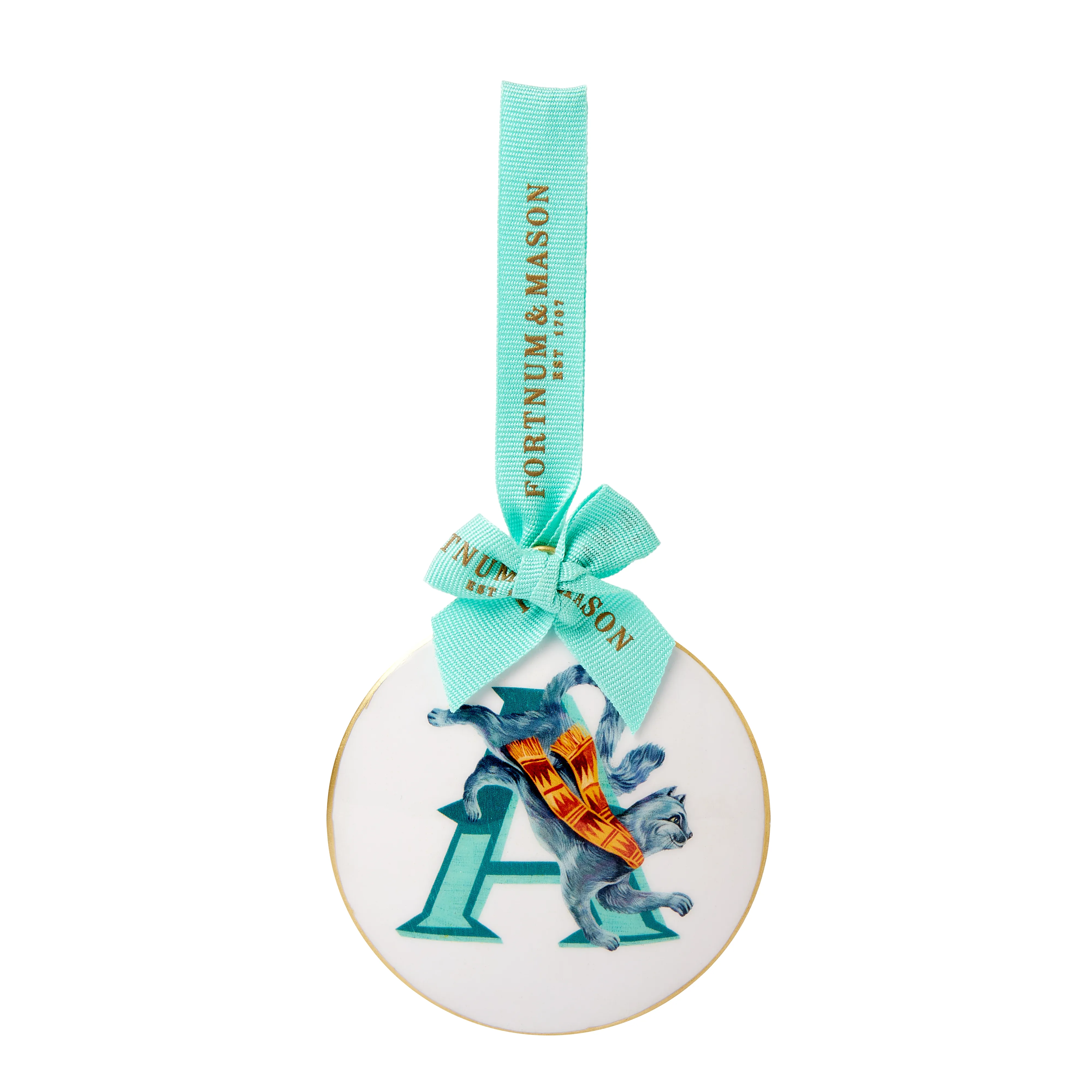 Fortnum's Animal Enamel Alphabet Decoration, A