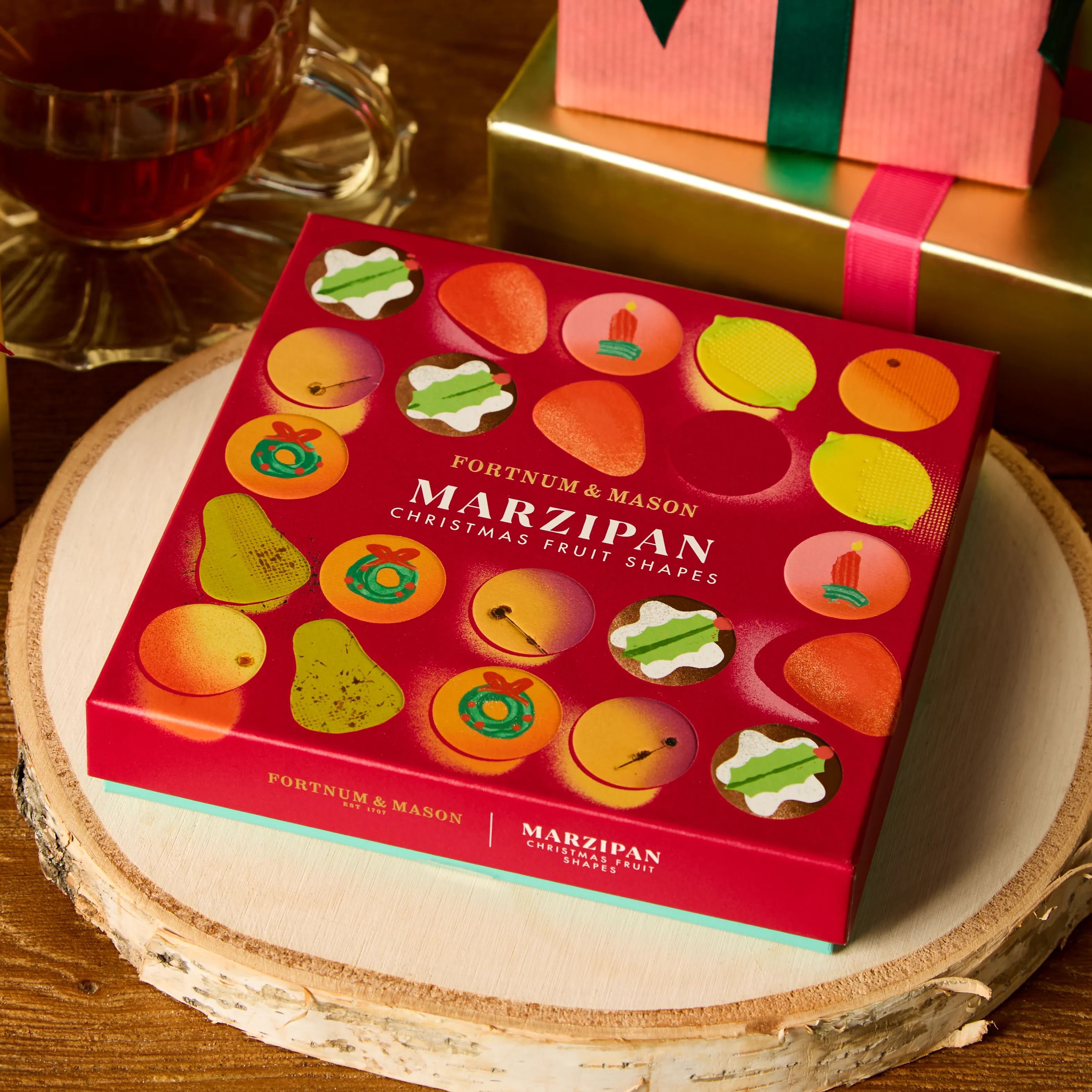 Christmas Marzipan Fruits Selection Box, 275g