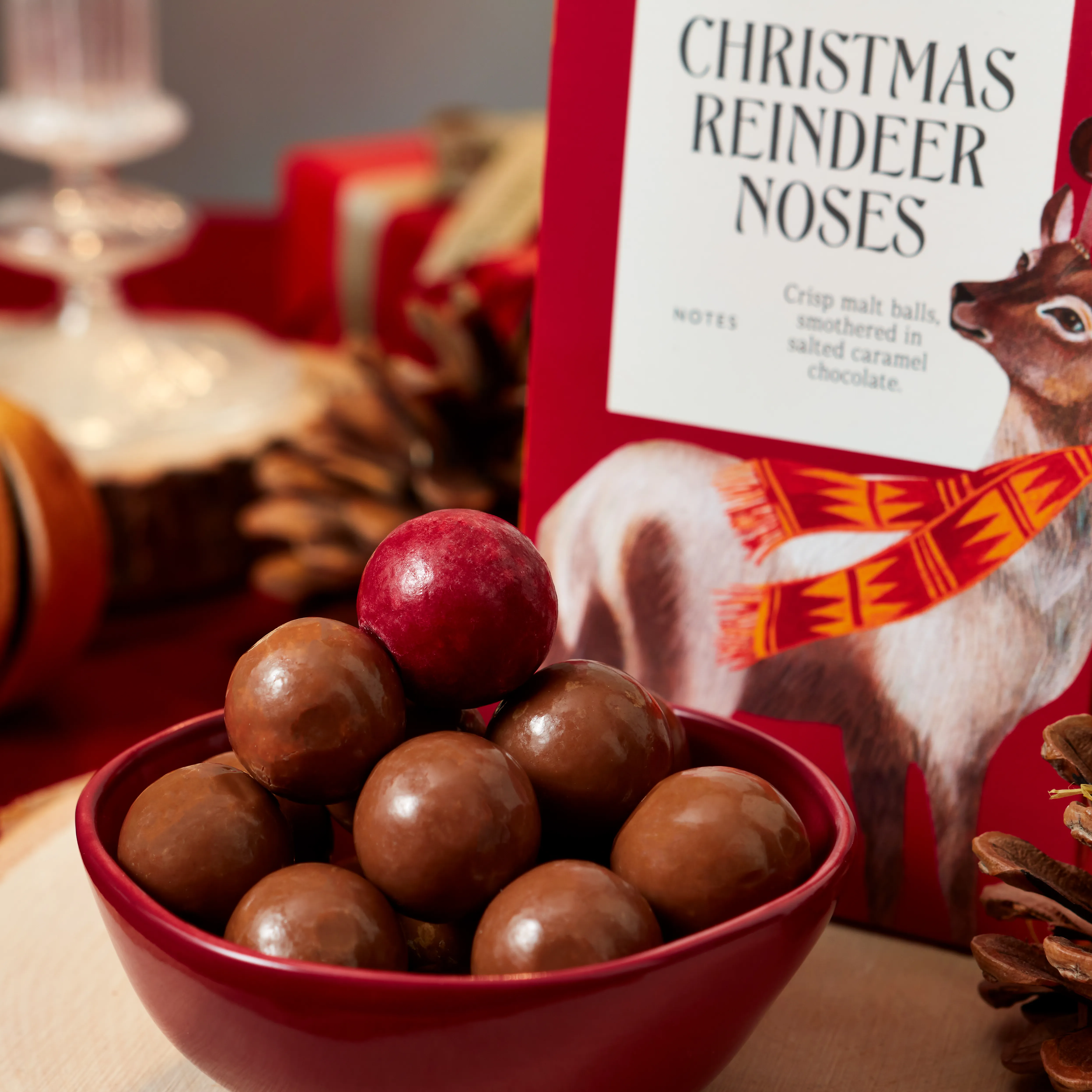 Christmas Reindeer Noses, 125g 4 Christmas Reindeer Noses, 125g