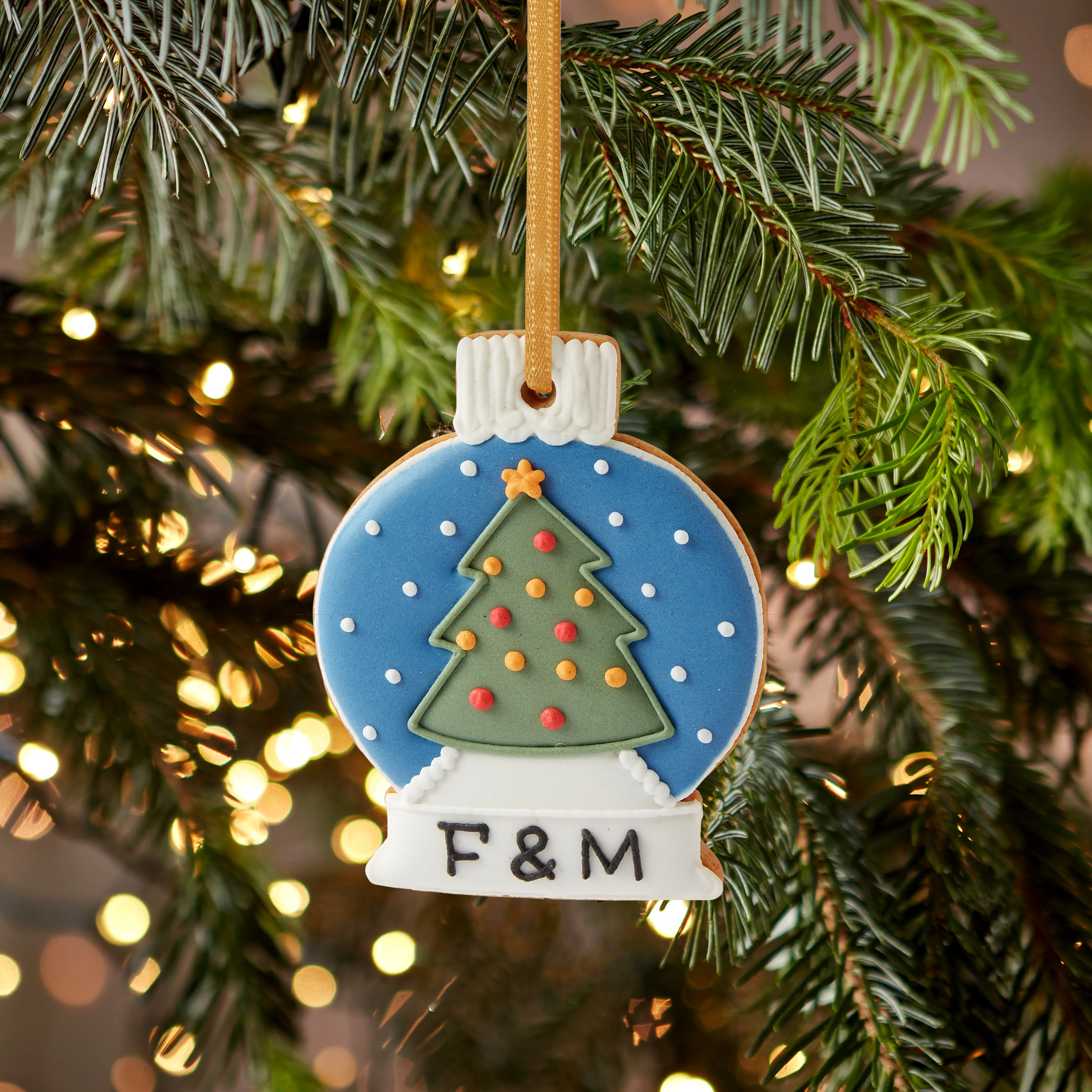 Christmas Snow Globe Iced Biscuit, 20g